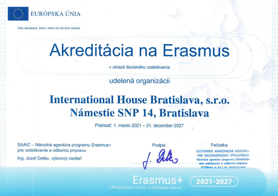 Acreditation Erasmus
