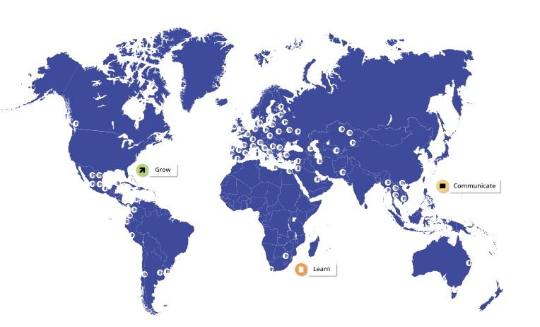 Mapa IHWO jazykové školy